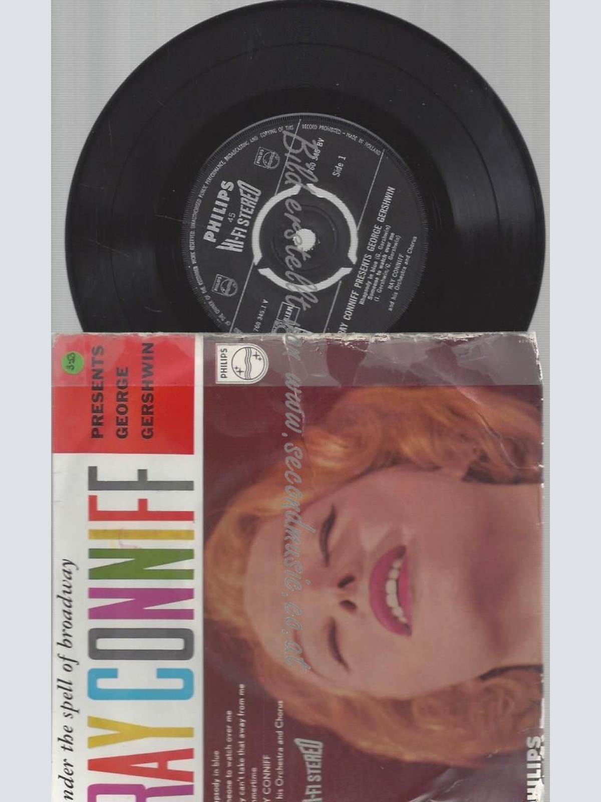 7" EP  Under The Spell Of Broadway: Ray Conniff Presents George Gershwin