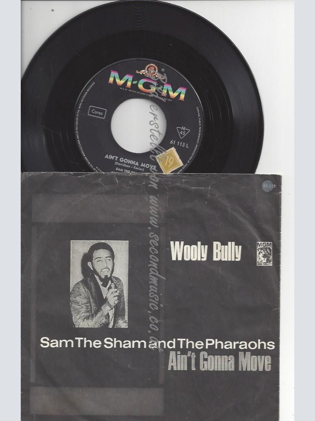7"   Sam The Sham And The Pharaohs  Wooly Bully / Ain't Gonna Move // DIFFRENT