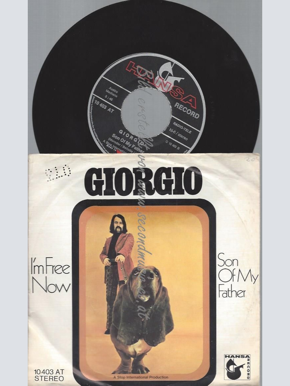 7" Giorgio  I'm Free Now