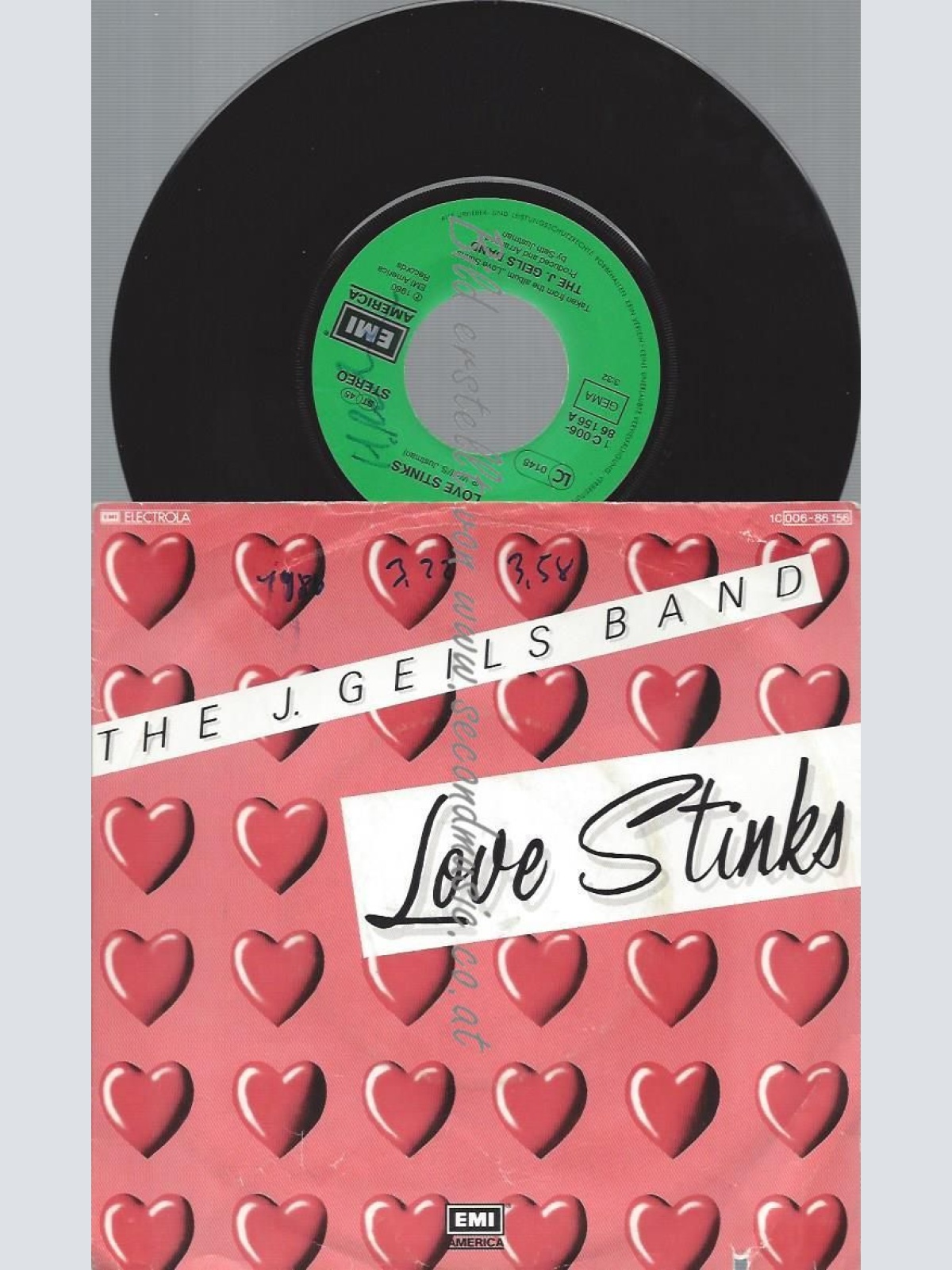 7"  The J. Geils Band  Love Stinks