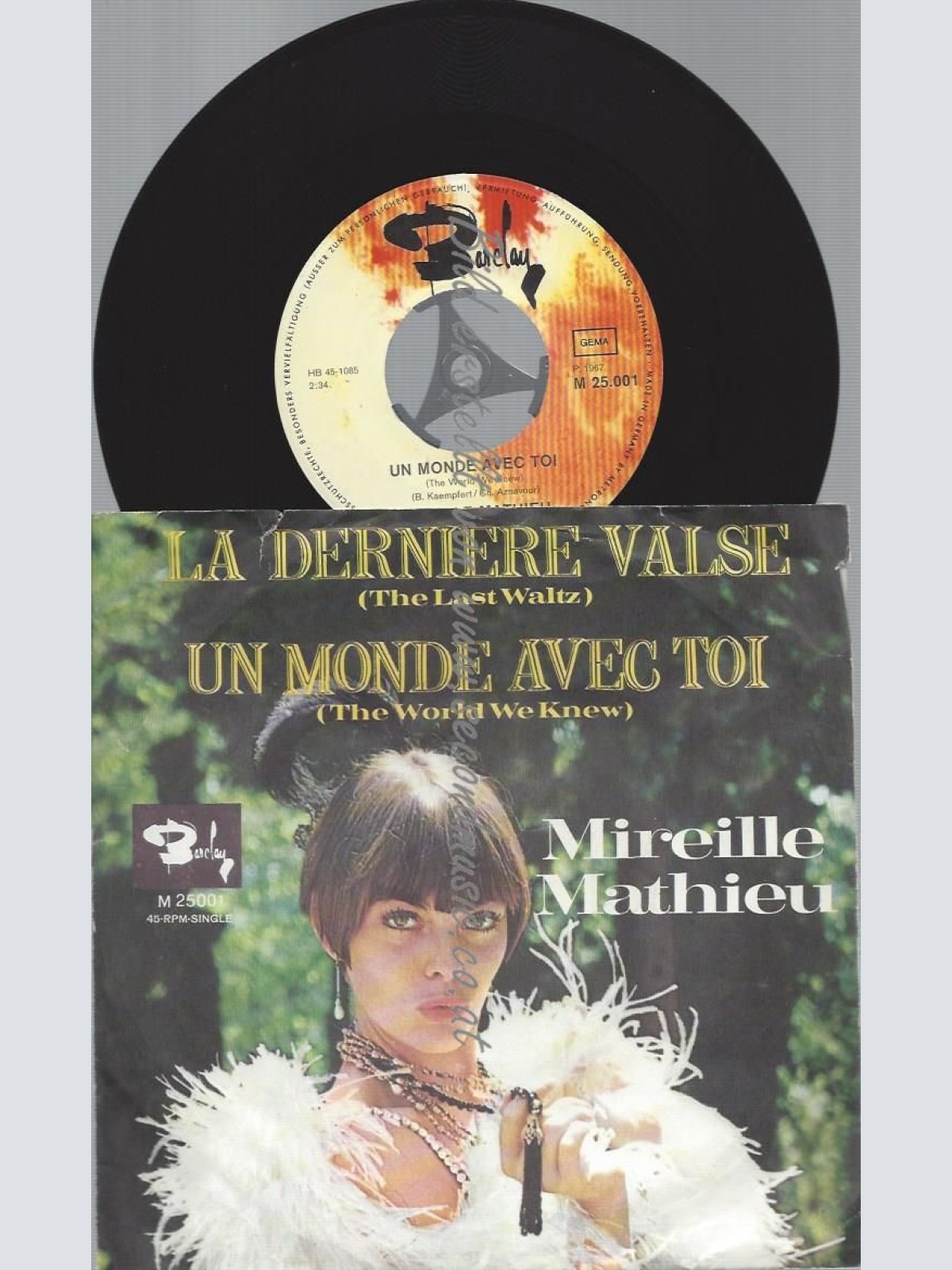 7" Mireille Mathieu  La Dernière Valse