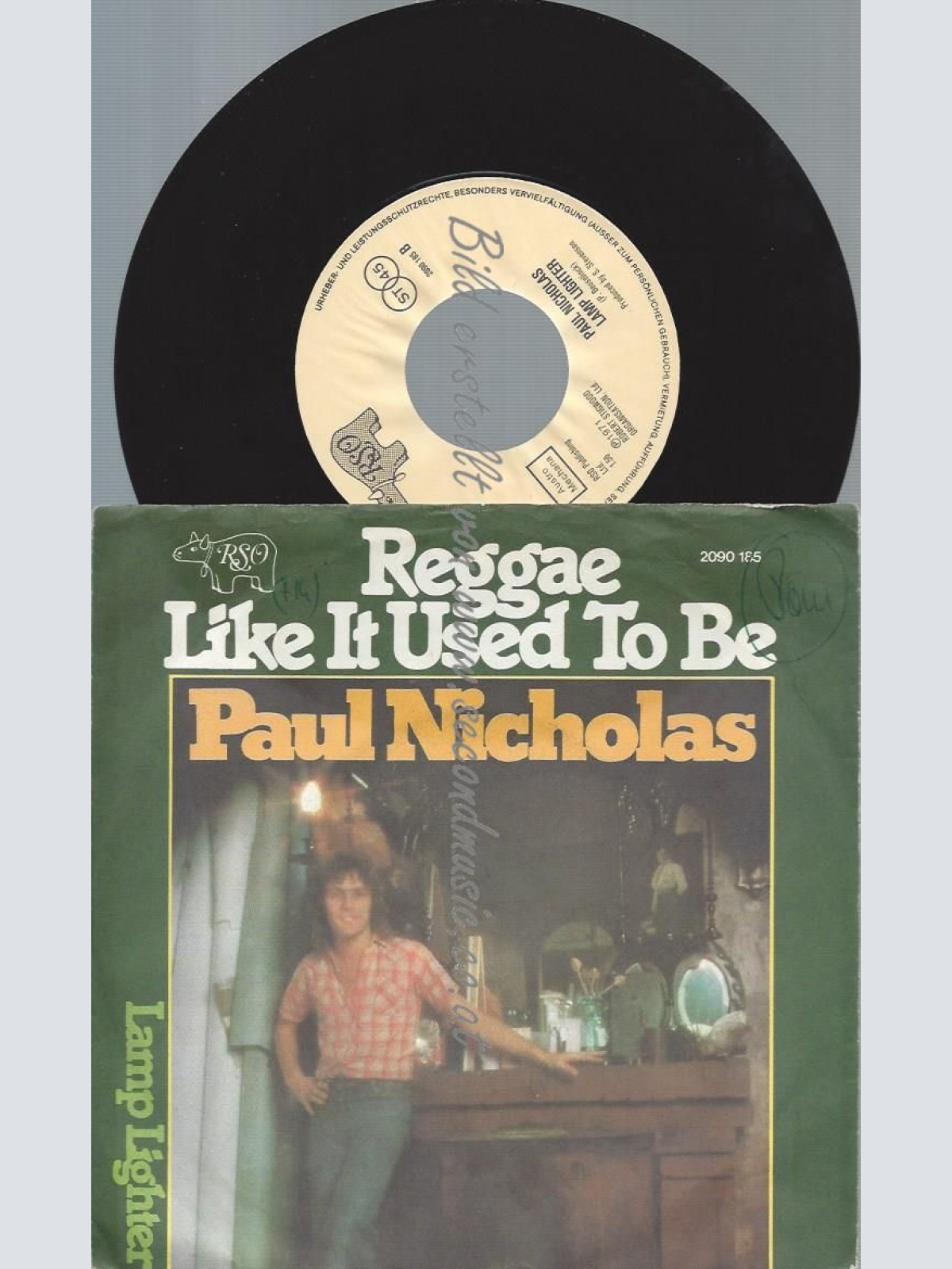 7"   Paul Nicholas  Reggae Like It Used To Be  // AUSTRO MECHANA