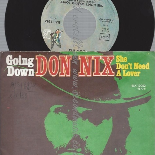 7"   Don Nix – Going Down