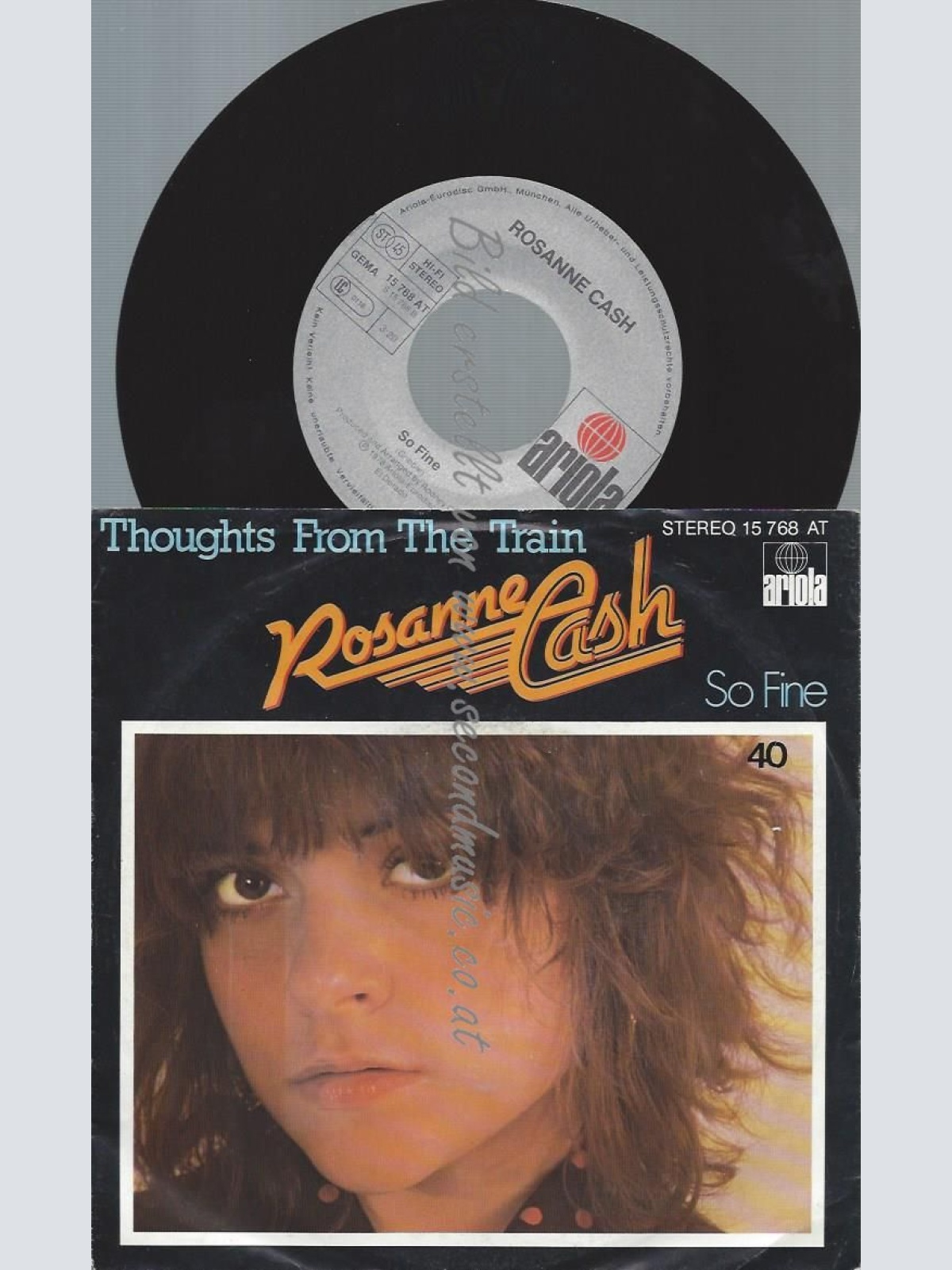 7"  Rosanne Cash  Thoughts From The Train