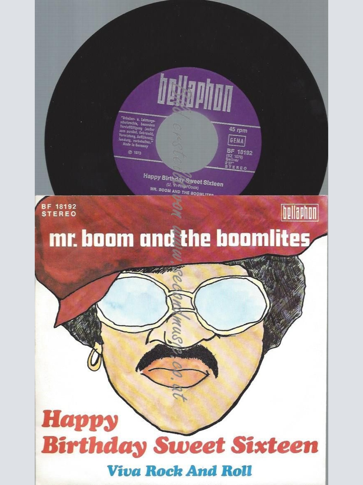 7"  Mr. Boom And The Boomlites  Happy Birthday Sweet Sixteen