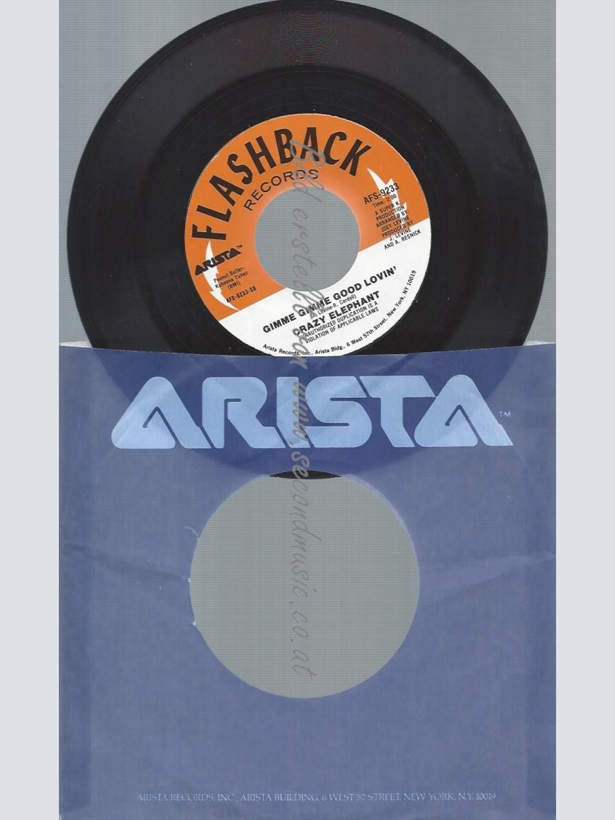 7"   Crazy Elephant  Gimme Gimme Good Lovin'