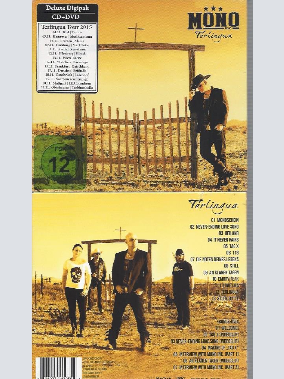 CD--Terlingua   Mono Inc. // Digi --CD+DVD