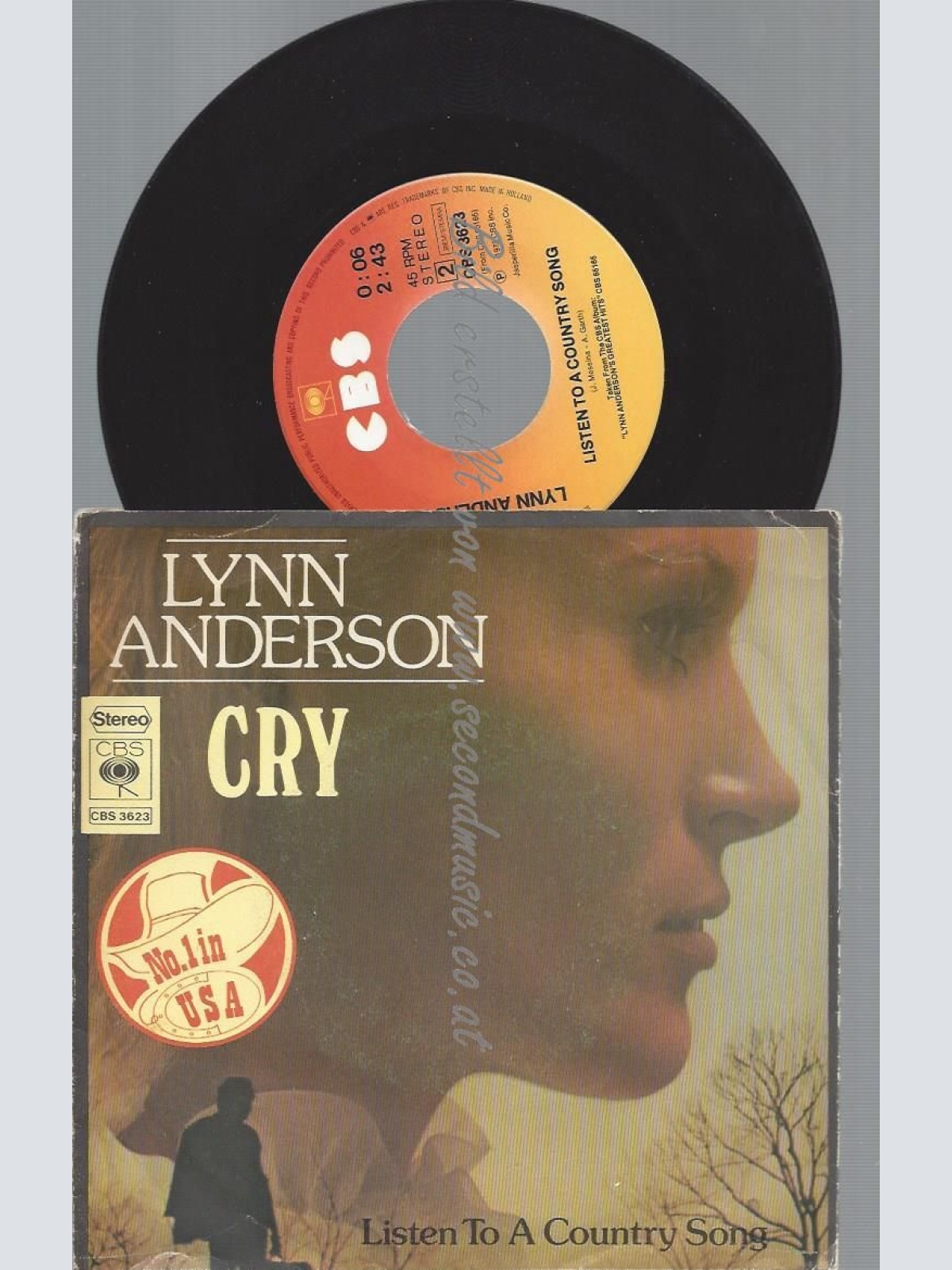7"   Lynn Anderson  Cry