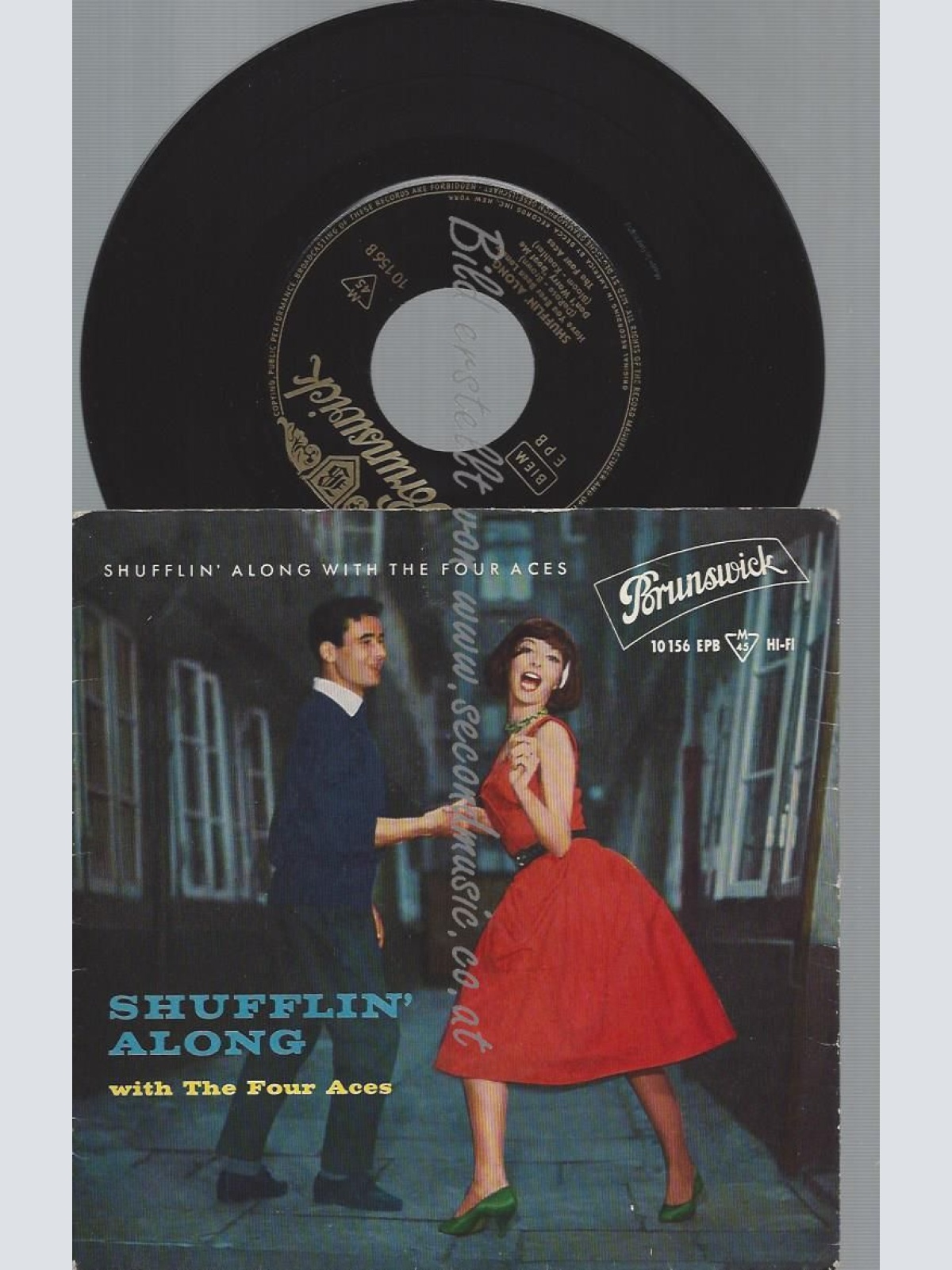 7"   SHUFFLIN ALONG WITH THE FOUR ACES