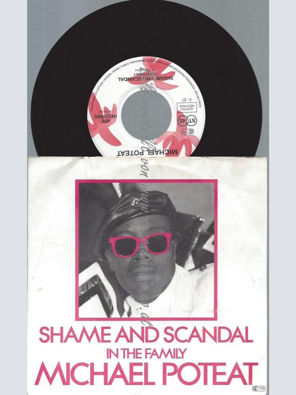7"  MICHAEL POTEAT SHAME AND SCANDAL