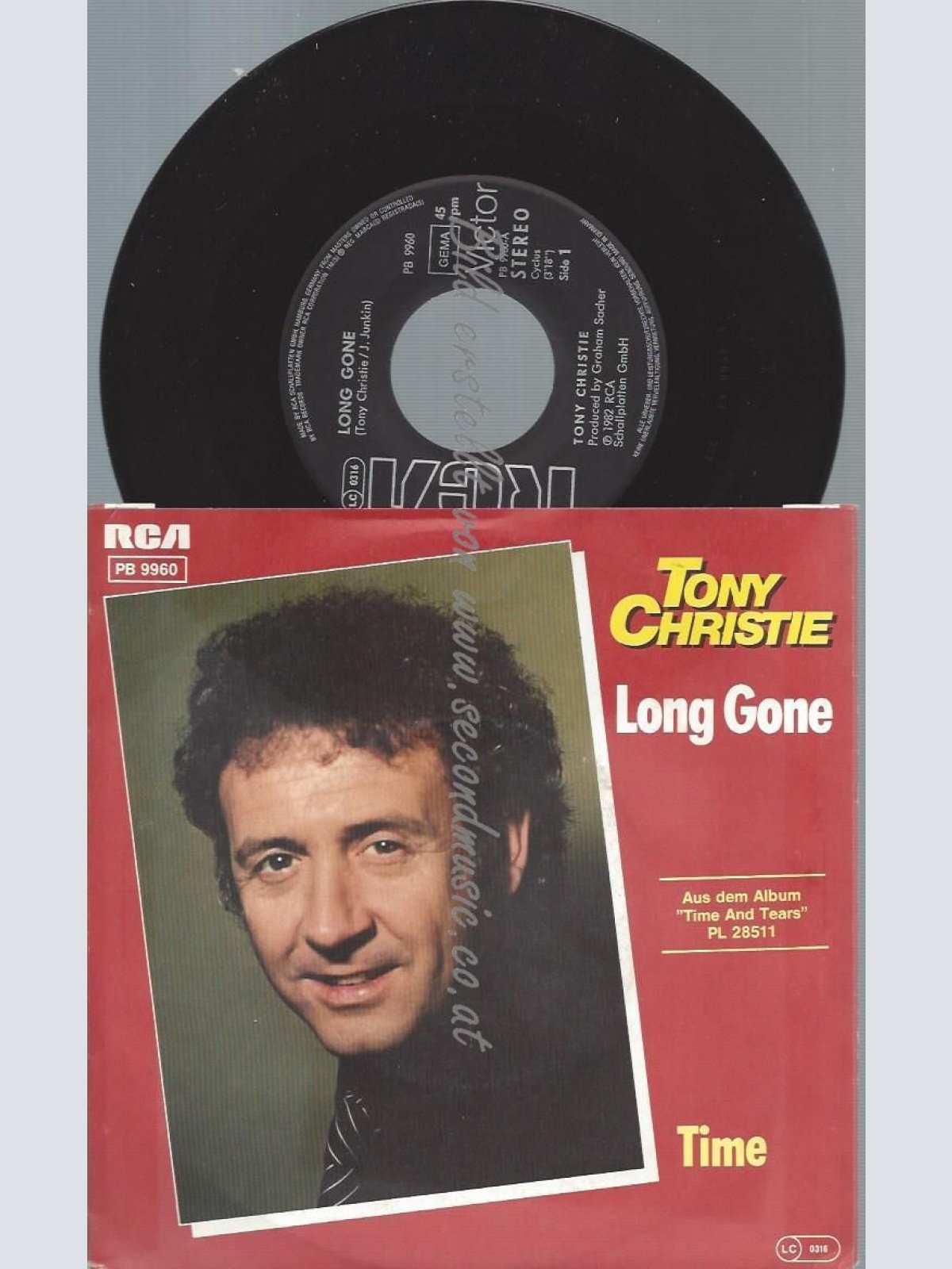 7"   Tony Christie  Long Gone