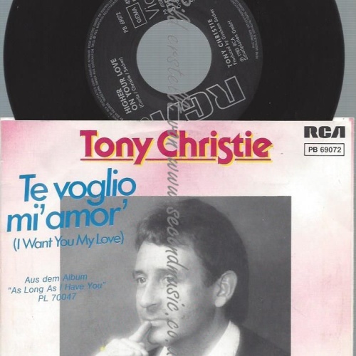 7"  Tony Christie  Te Voglio Mi' Amor'