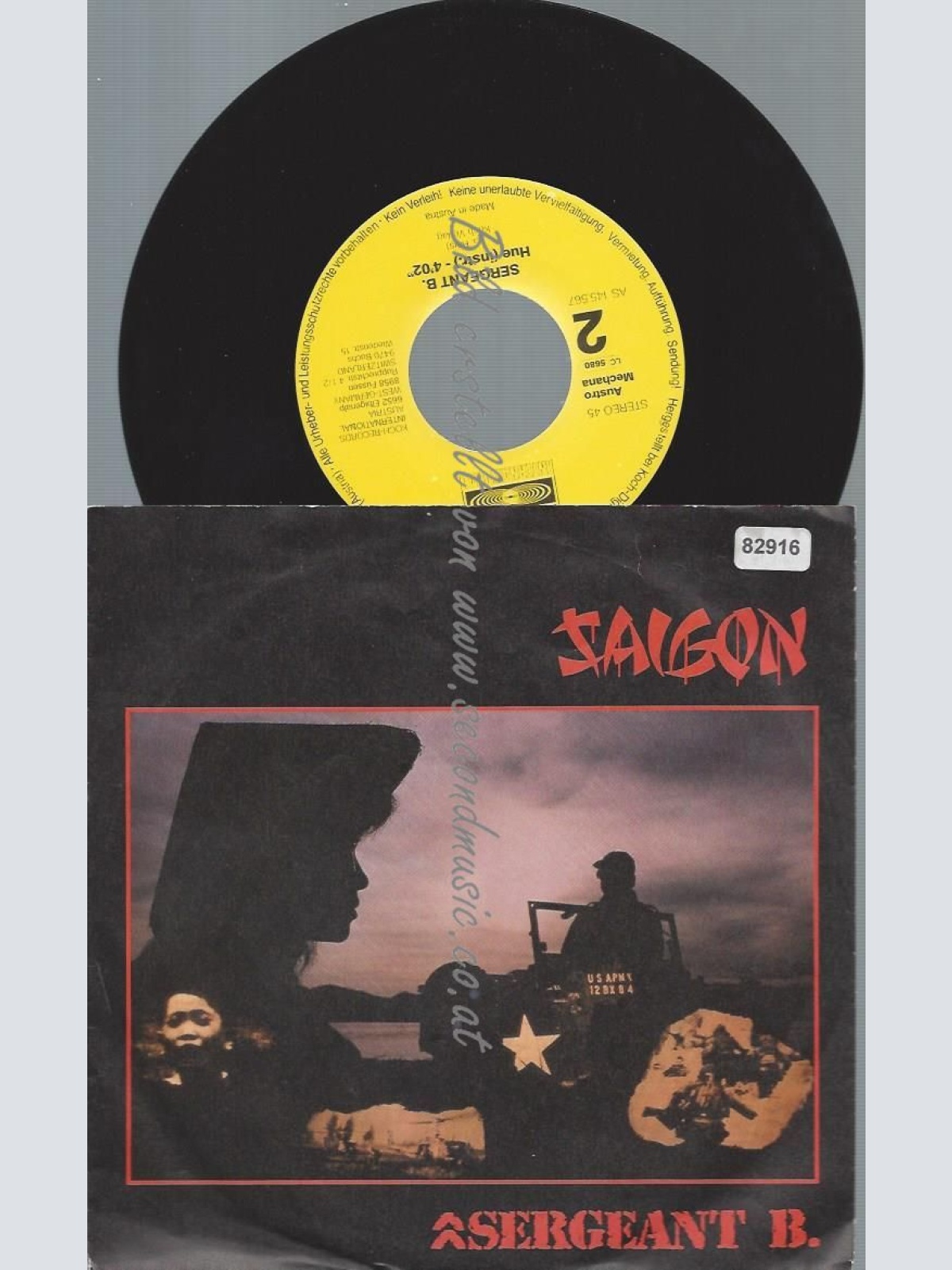 7"   Sergeant B.  Saigon