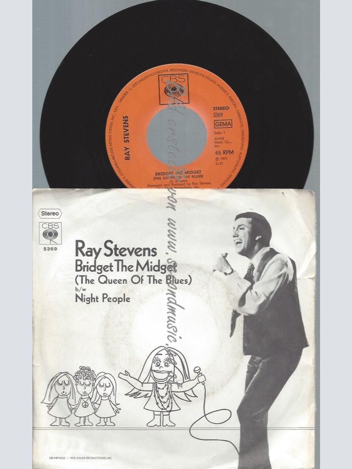 7"   Ray Stevens  Bridget The Midget