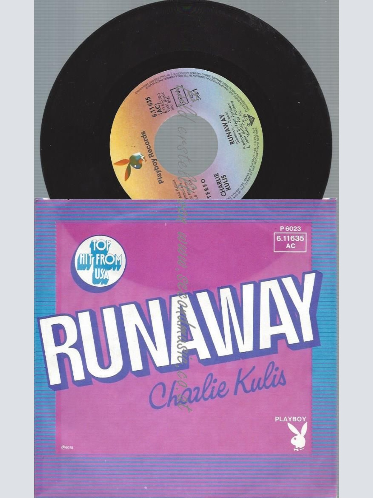 7"   Charlie Kulis  Runaway