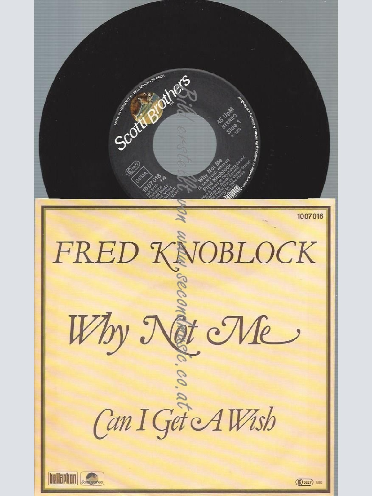 7"  Fred Knoblock  Why Not Me