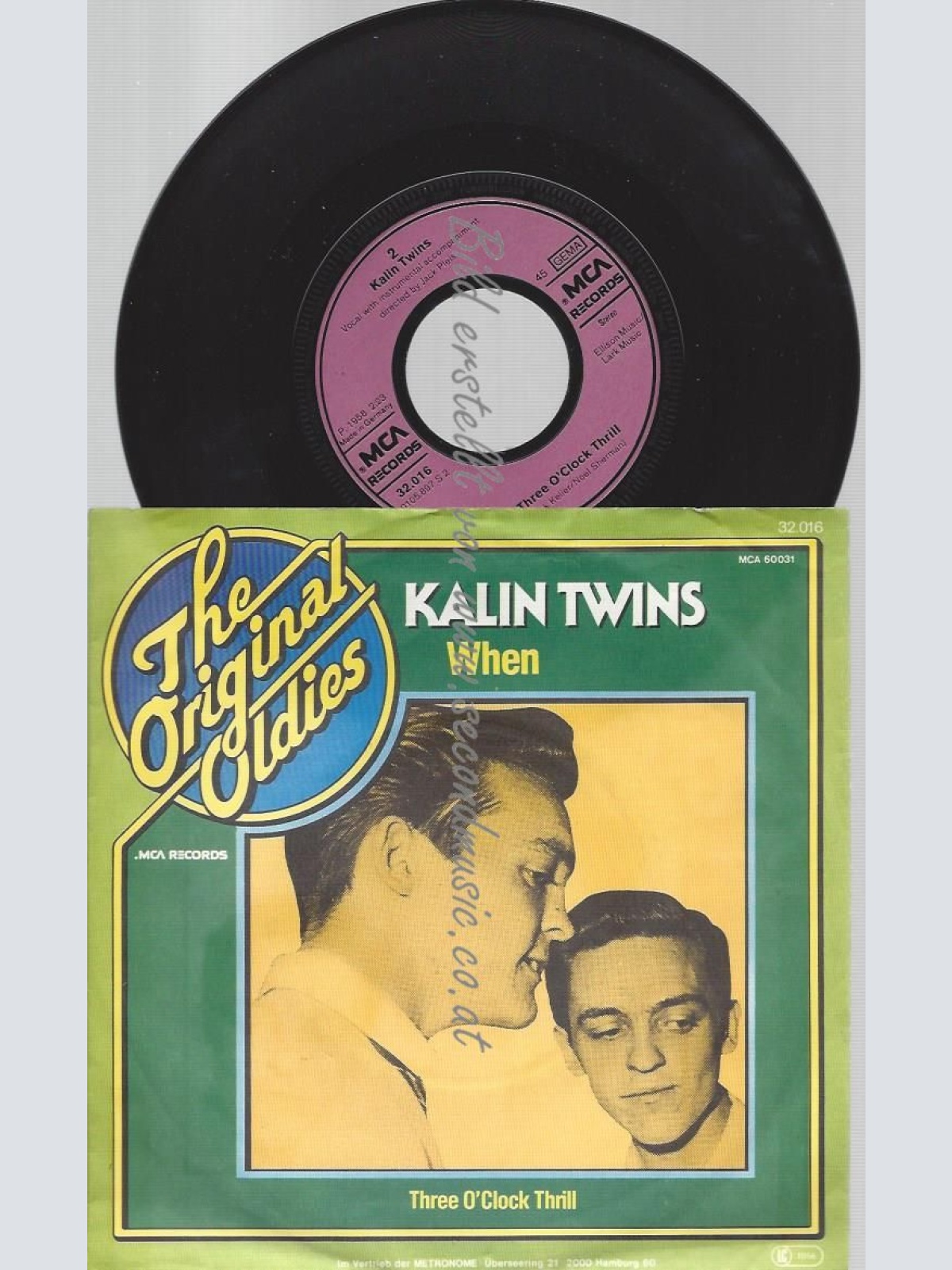 7"  Kalin Twins  When // OLDIES