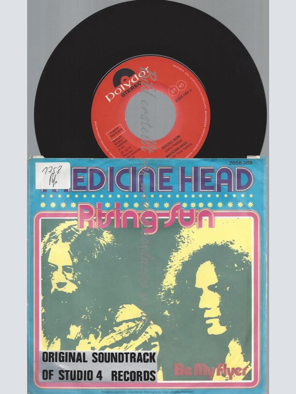 7"   Medicine Head  – Rising Sun  //AT