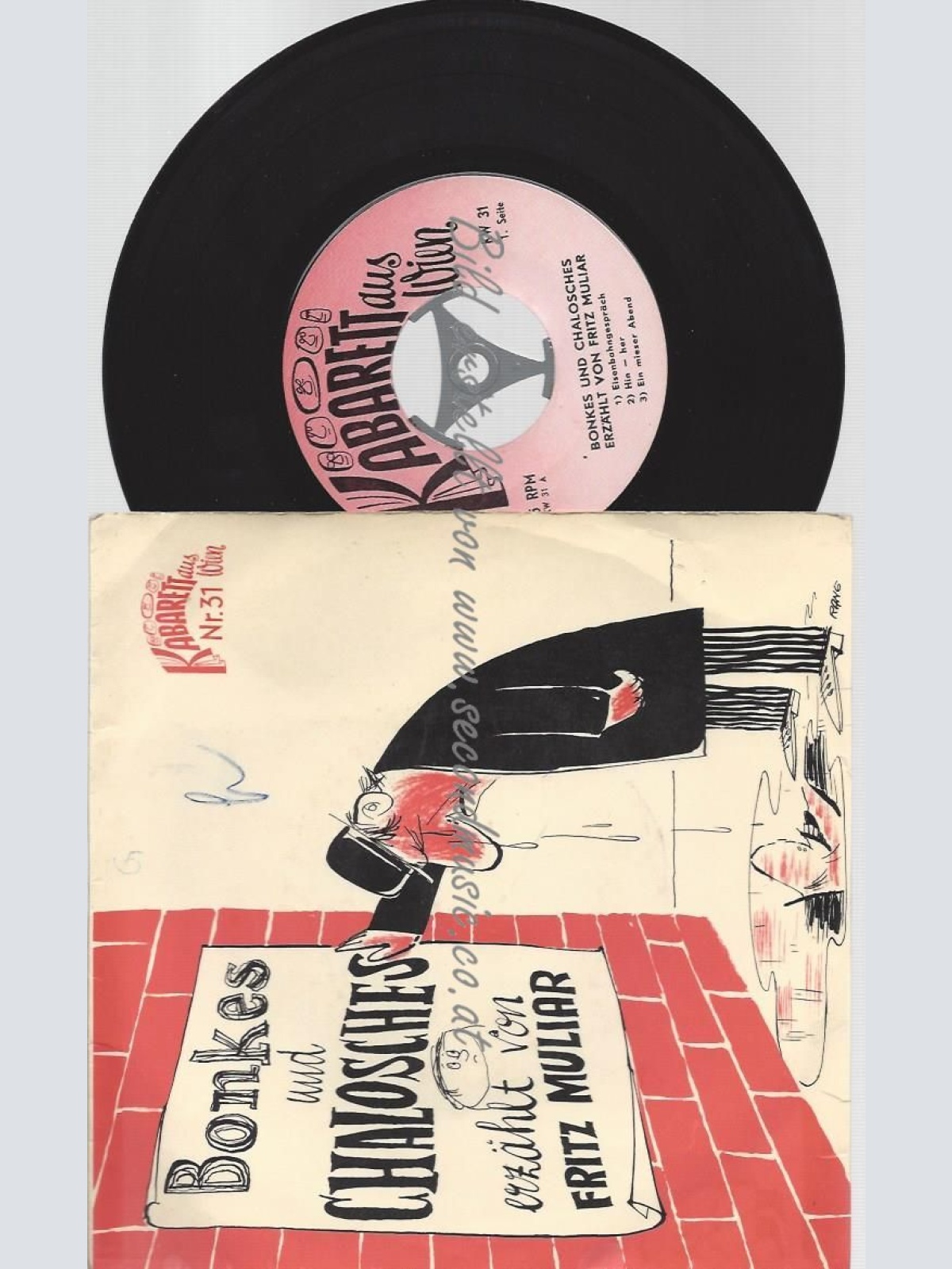 7"   Fritz Muliar  Bonkes Und Chalosches  KABARETT AUS WIEN 31