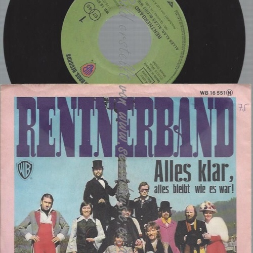 7"  Rentnerband – Alles Klar, Alles Bleibt Wie Es War!   //AT