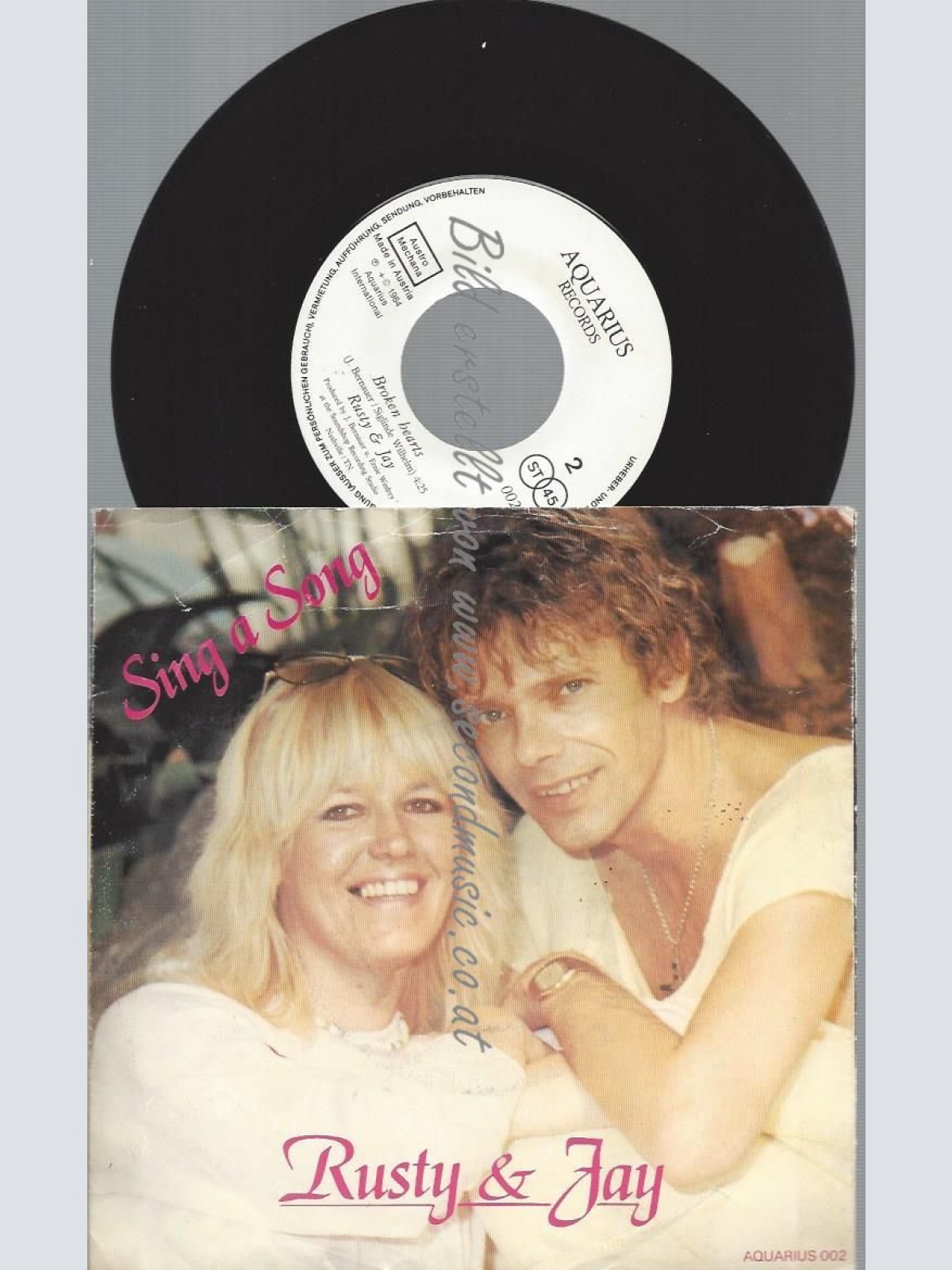 7" RUSTY &  JAY SING A SONG //VG-