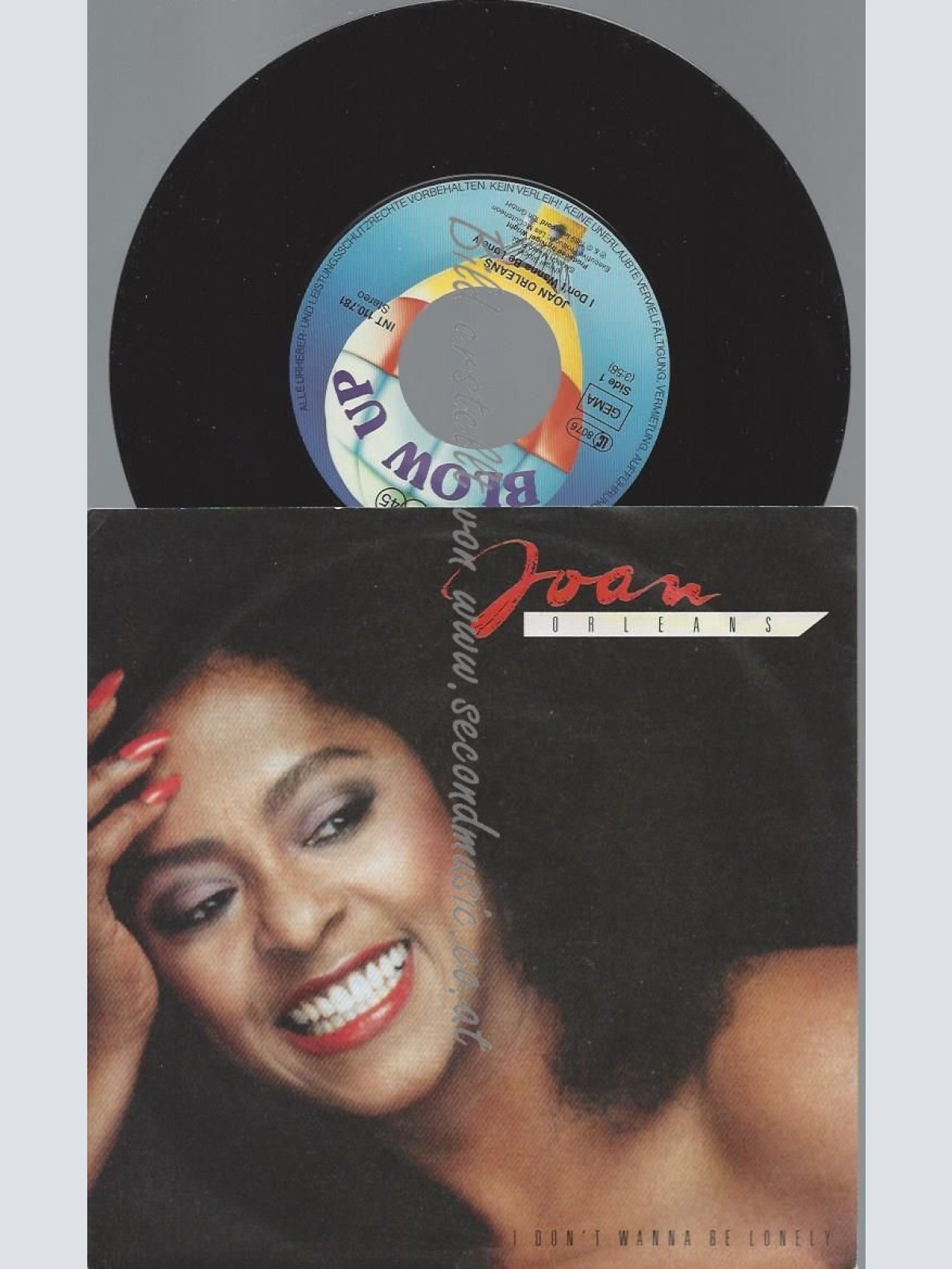 7"    Joan Orleans  I Don't Wanna Be Lonely