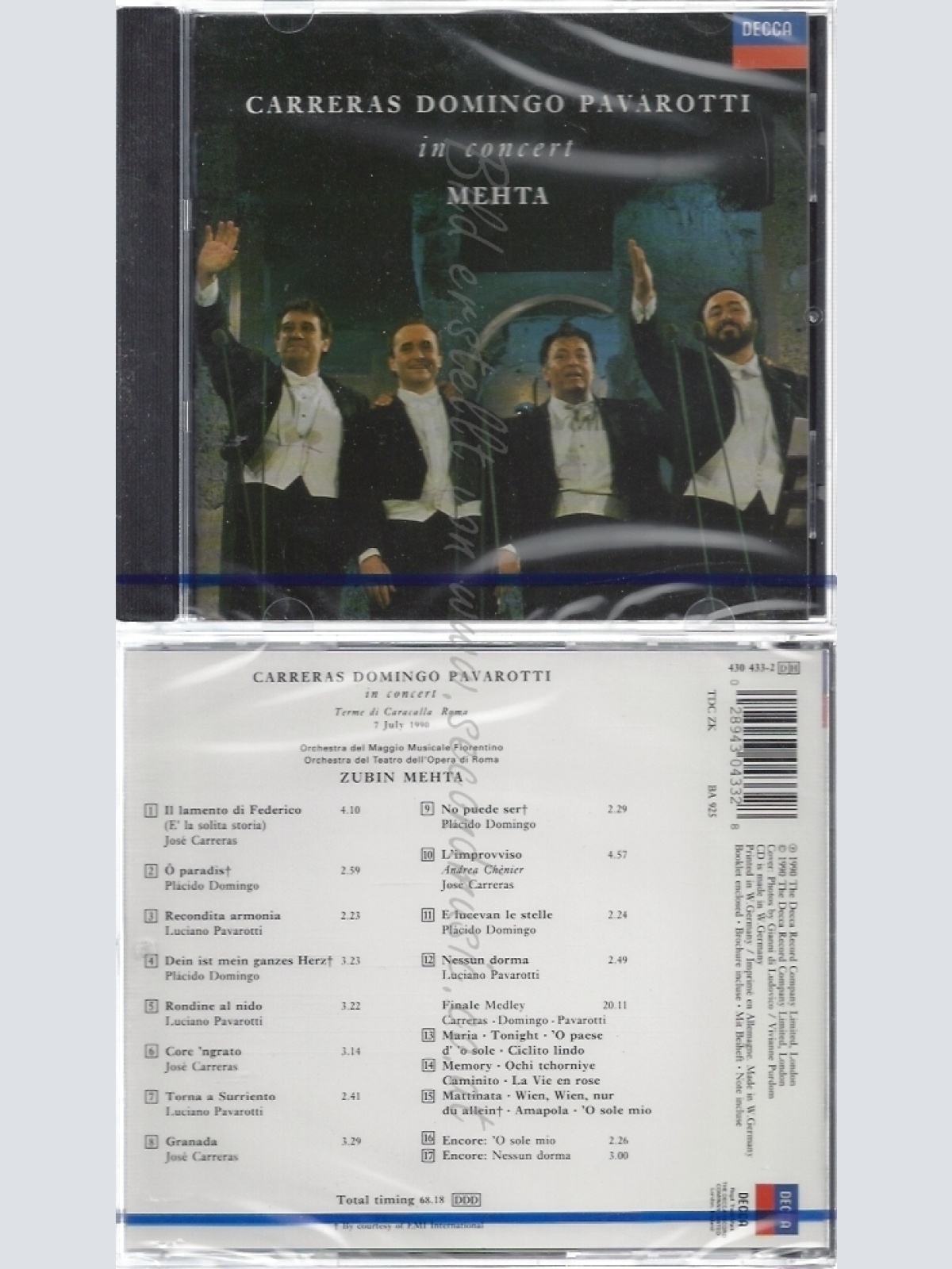 CD--NM-SEALED-JOSÉ CARRERAS, PLÁCIDO DOMINGO, LUCIANO PAVAROTTI UND VARIOUS -19