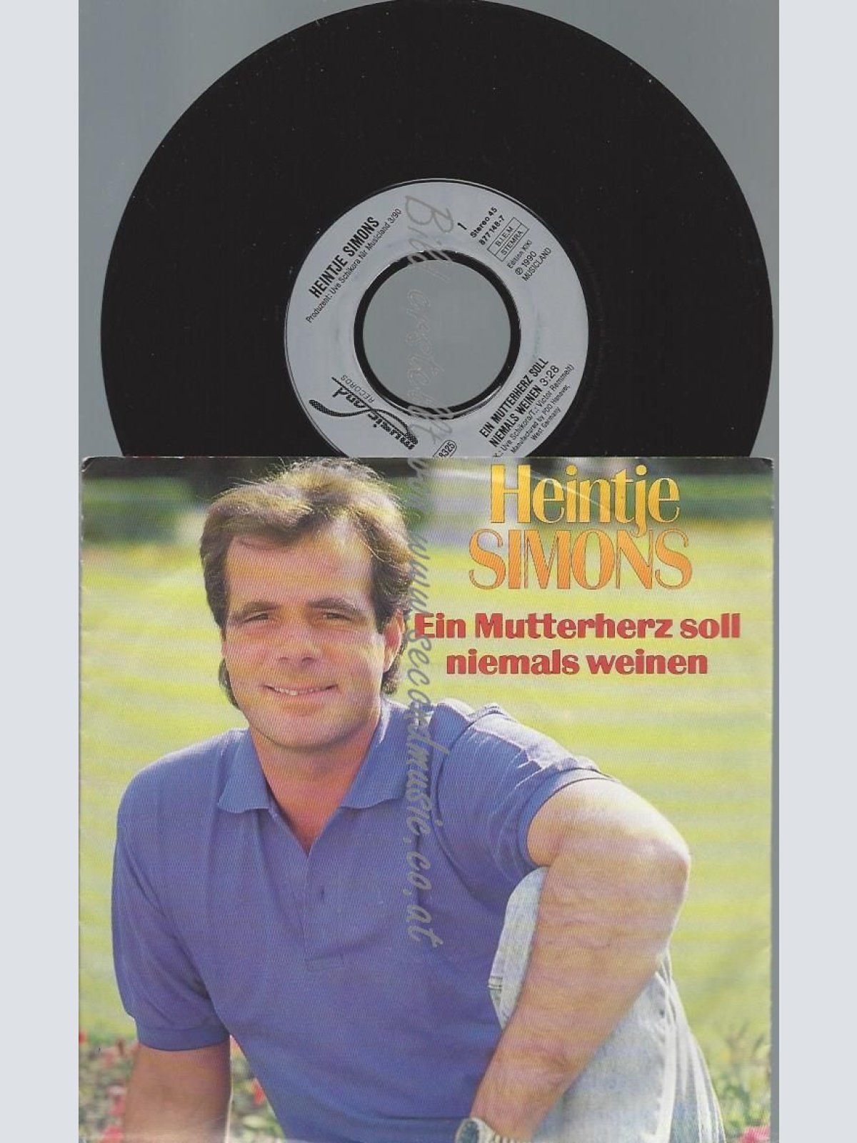 7"  Heintje Simons – Ein Mutterherz Soll Niemals Weinen