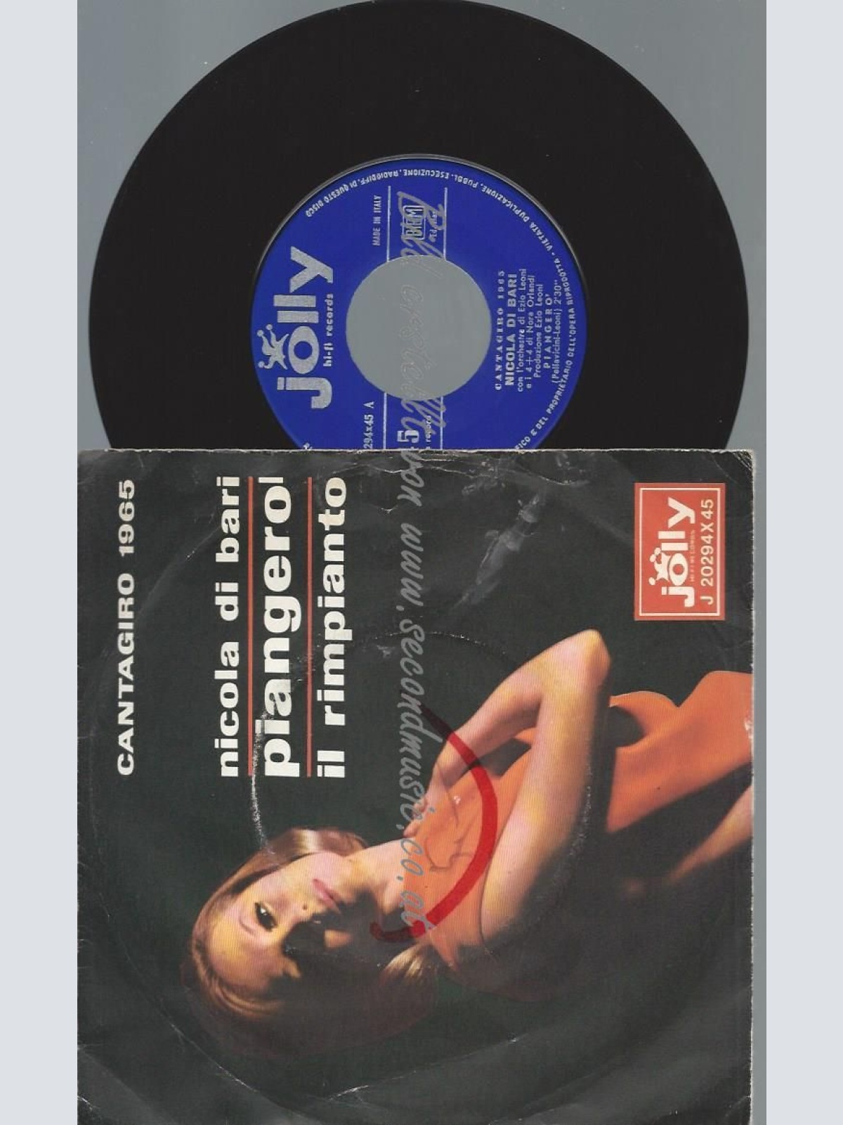 7"  Nicola Di Bari  Piangerò