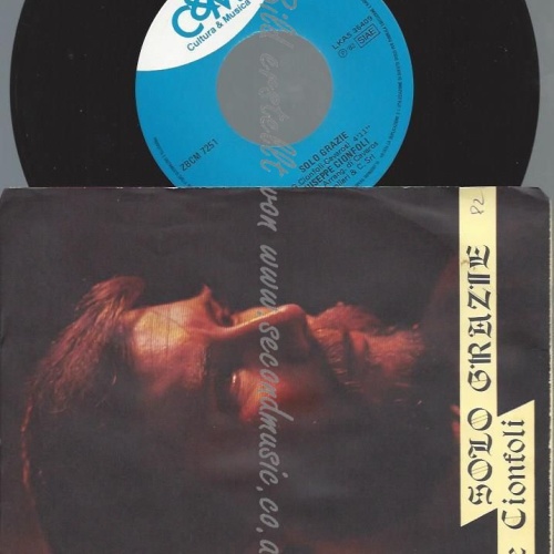 7"   Giuseppe Cionfoli  Solo Grazie