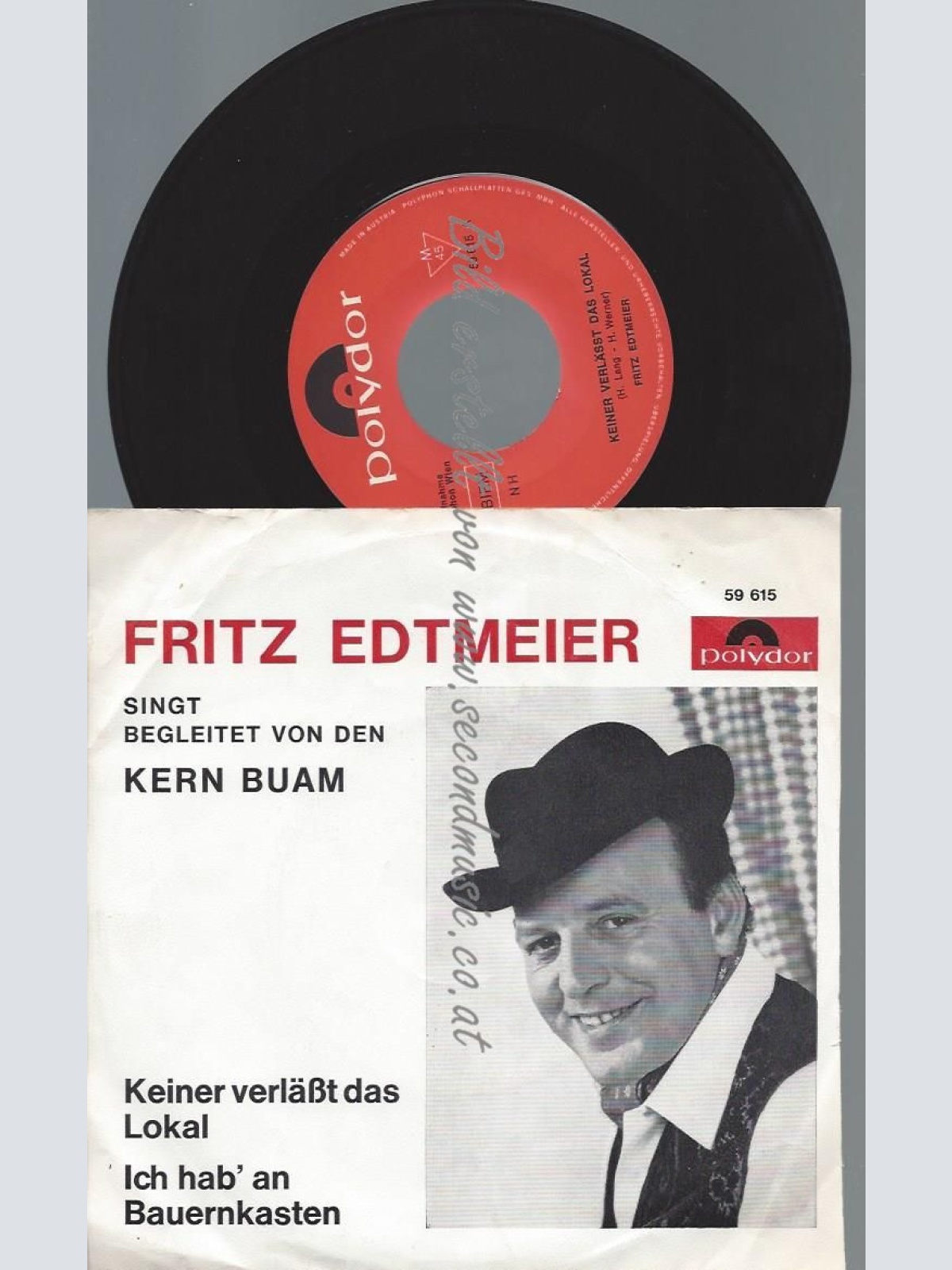 7"  Fritz Edtmeier   Kern Buam  Keiner Verläßt Das Lokal