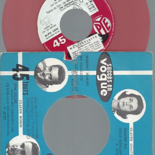 7"   Wally Stott And His Orchestra And Chorus  Le Vent de la Plaine // RED VIN