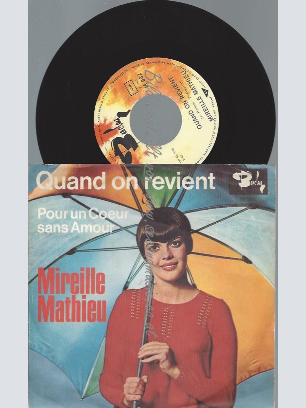 7"   Mireille Mathieu  Quand On Revient