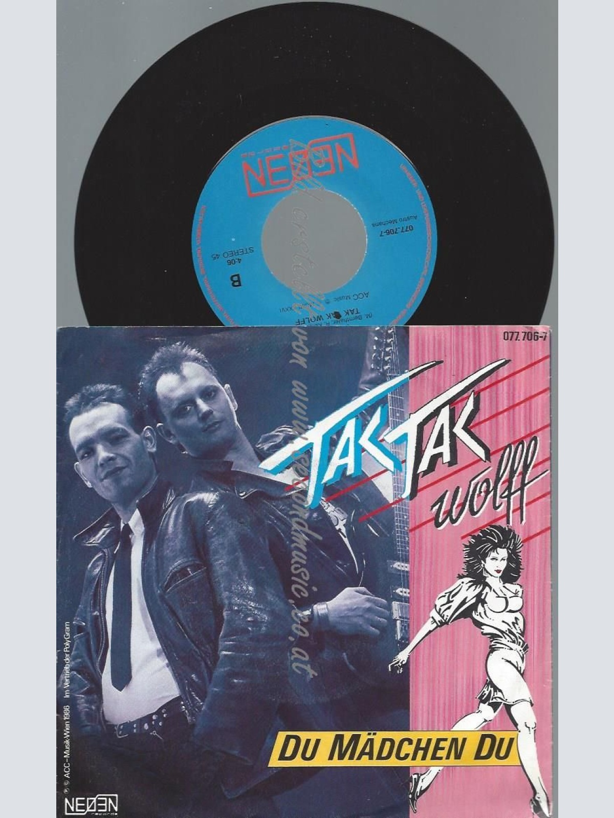 7"  Tak Tak Wolff  Du Mädchen Du