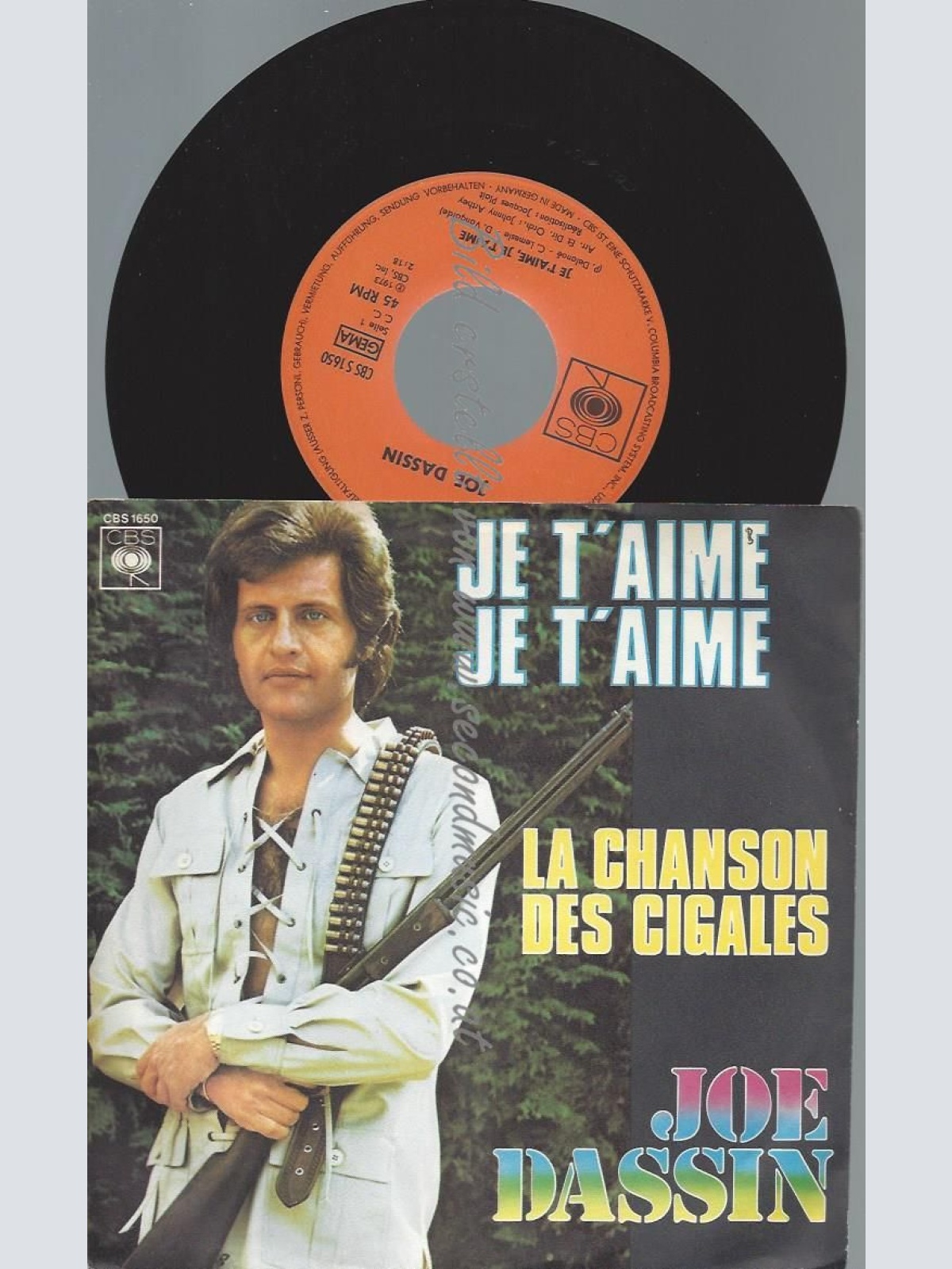 7"   Joe Dassin – Je T'Aime, Je T'Aime