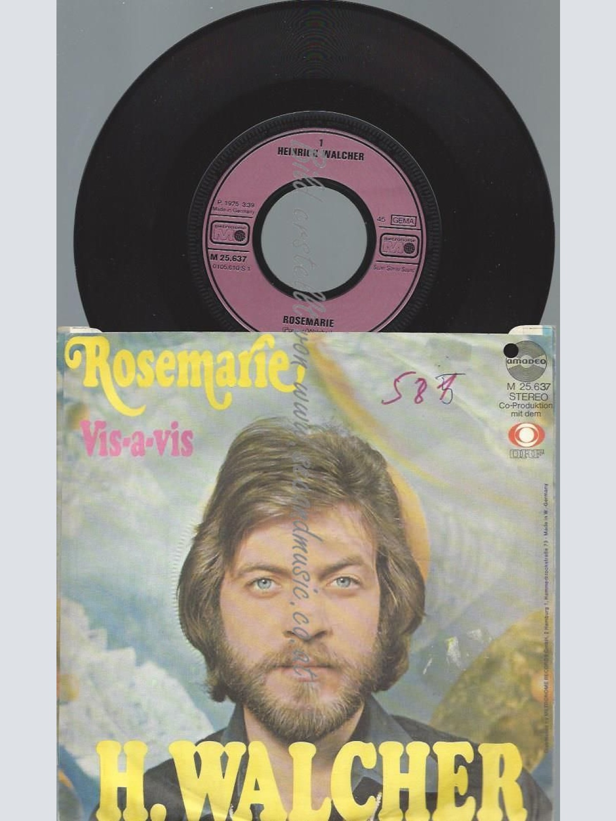 7"   Heinrich Walcher  Rosemarie