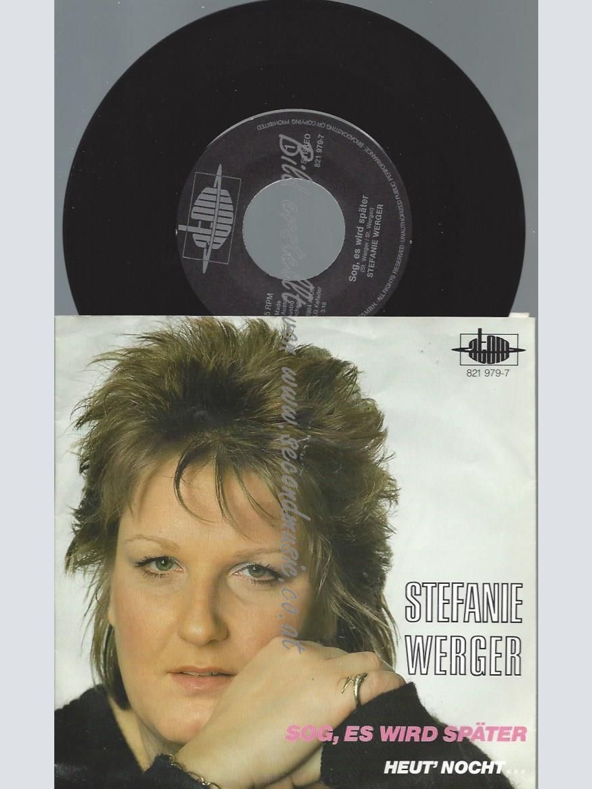 7"   Stefanie Werger  Sag, Es Wird Später  //ATOM