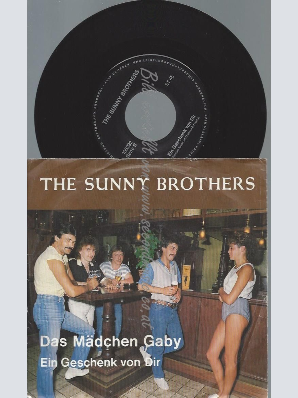 7"  THE SUNNY BROTHERS DAS MÄDCHEN GABY
