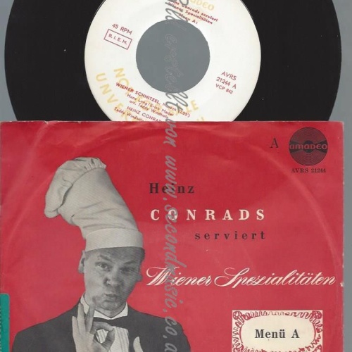 7"  Heinz Conrads – Serviert Wiener Spezialitäten  // PROMO