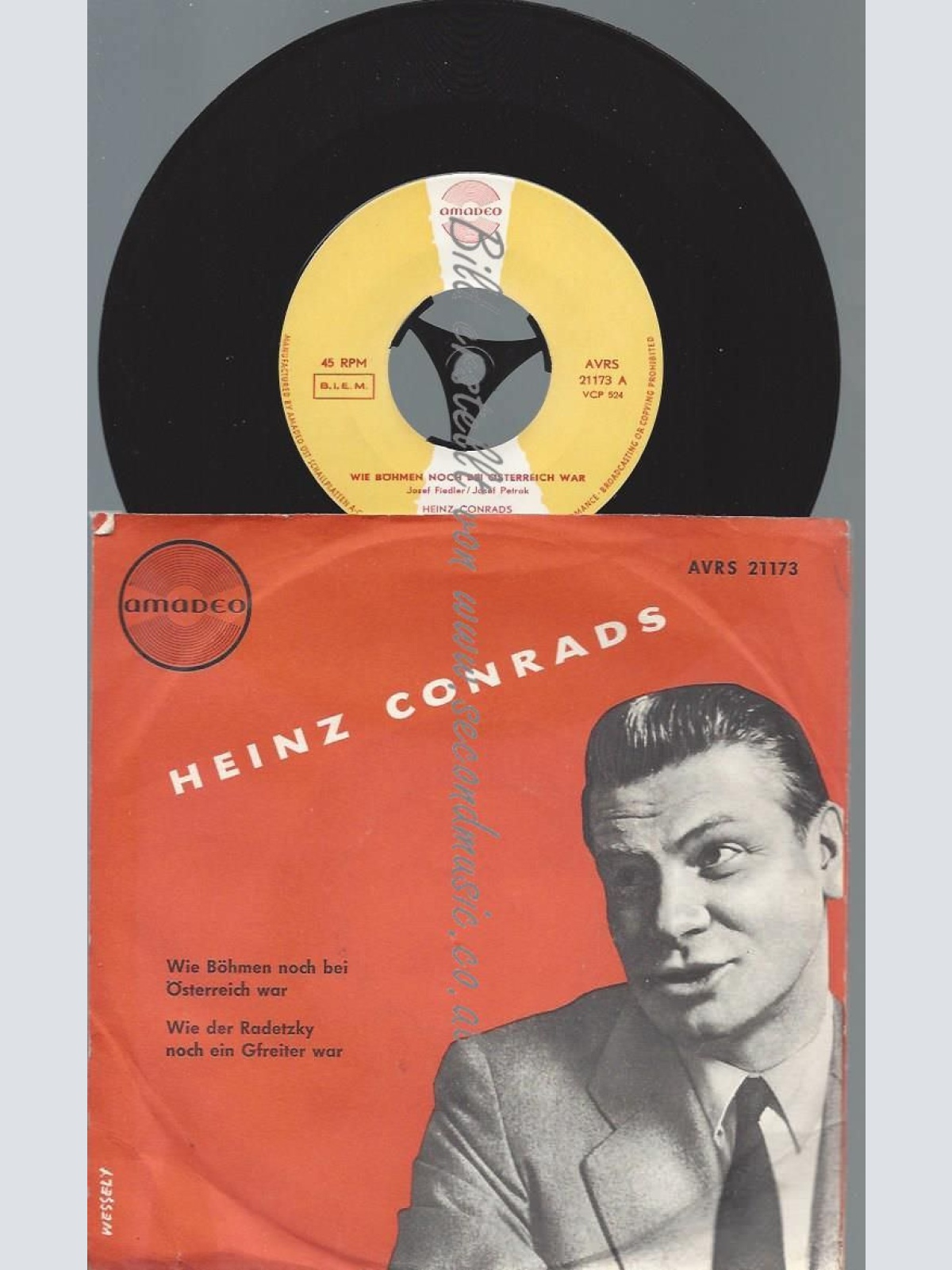 7"  Heinz Conrads – Wie Böhmen Noch Bei Österreich War