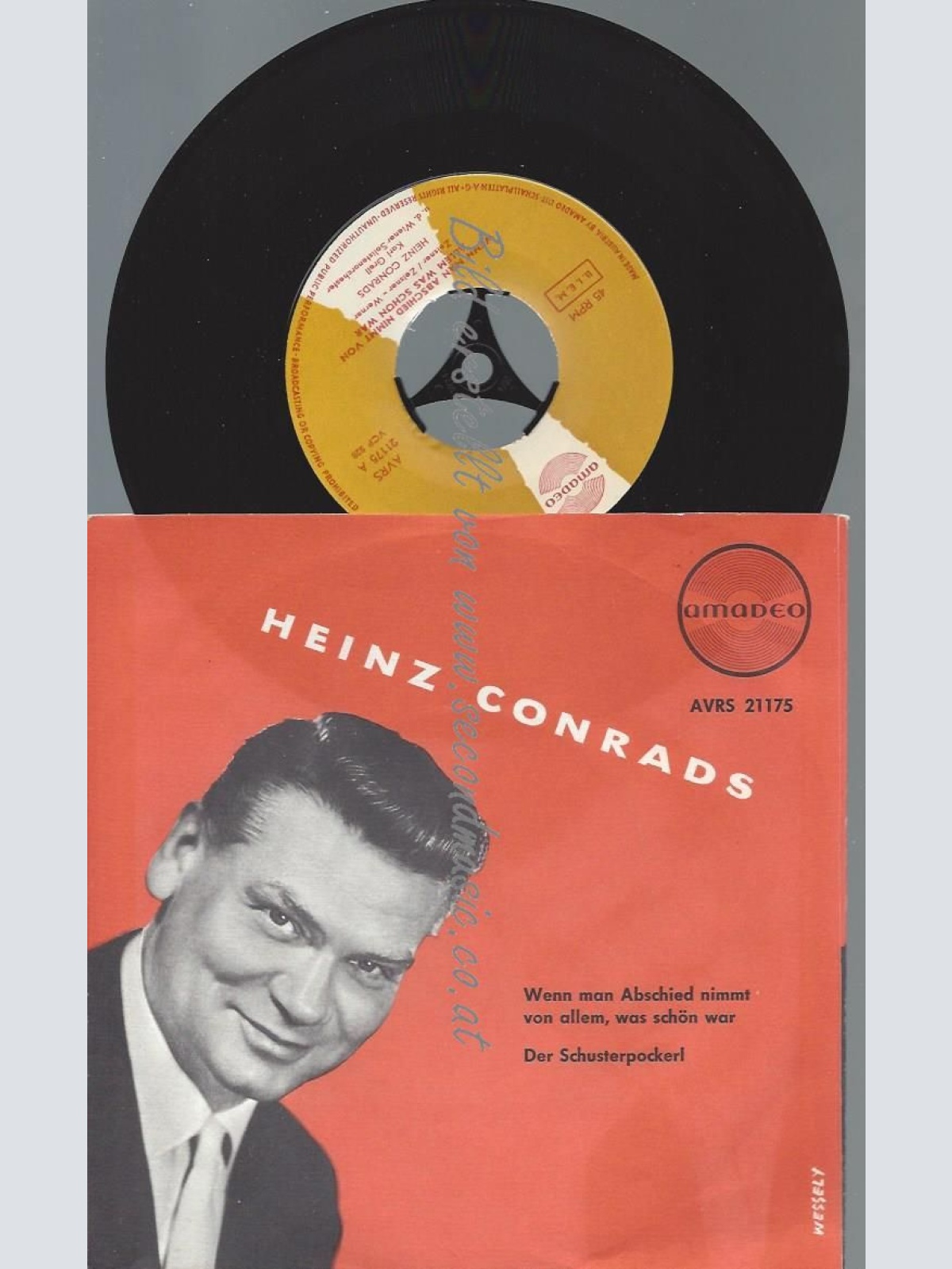 7"   Heinz Conrads – Wenn Man Abschied Nimmt Von Allem Was Schön War