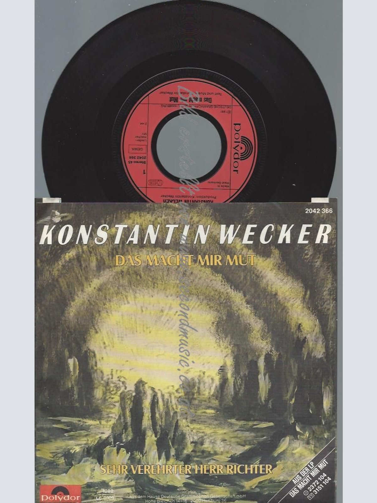 7"  Konstantin Wecker – Das Macht Mir Mut