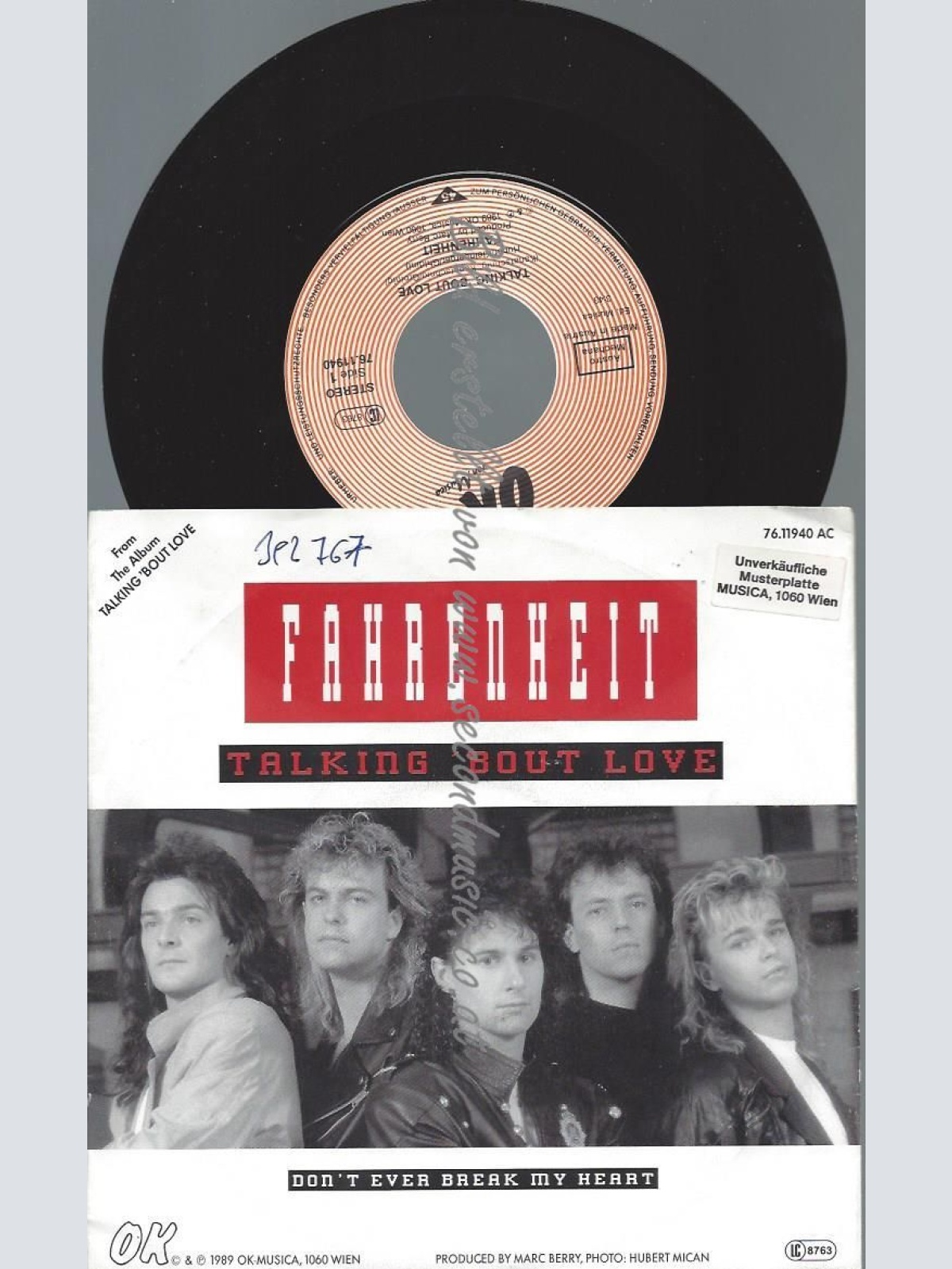 7"   Fahrenheit  – Talking 'Bout Love  //VG