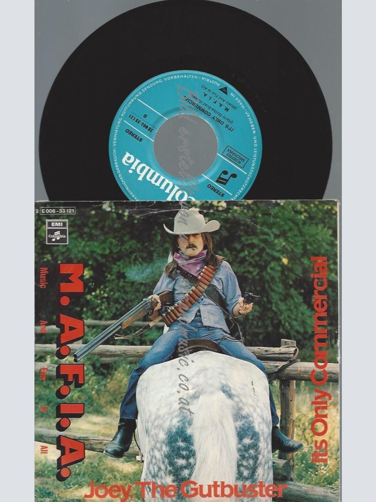7"   M.A.F.I.A.  Joey, The Gutbuster / Its Only Commer // HARRY STOIKA