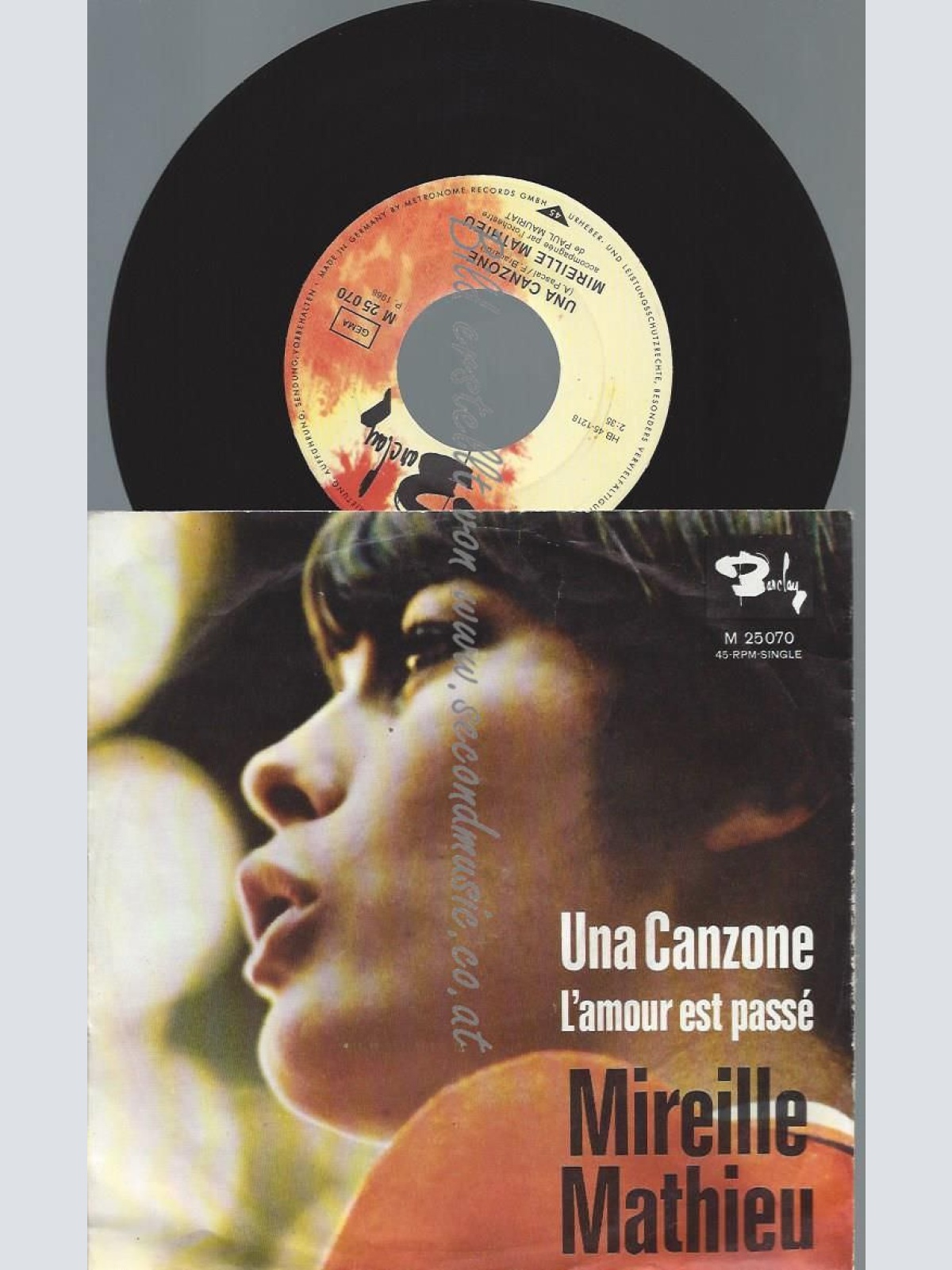 7"   Mireille Mathieu – Una Canzone