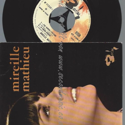 7"  Mireille Mathieu – J'Ai Gardé L'Accent