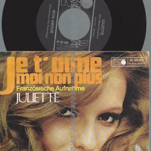 7"   Juliette    Je T'Aime Moi Non Plus  //DE