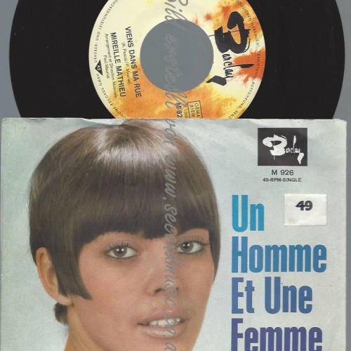 7" Mireille Mathieu  Un Homme Et Une Femme