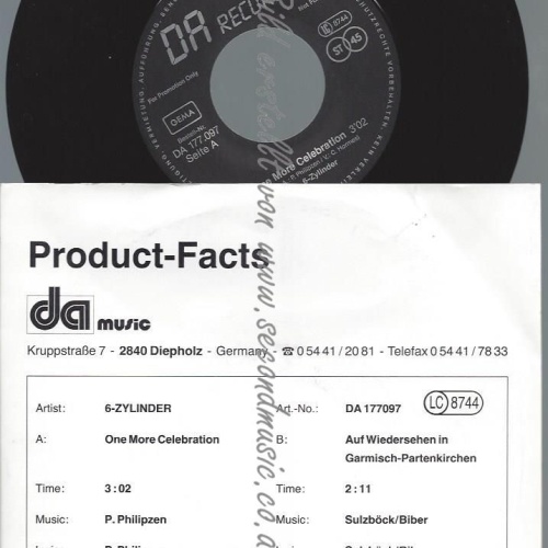 7"    6-Zylinder  One More Celebration    PROMO