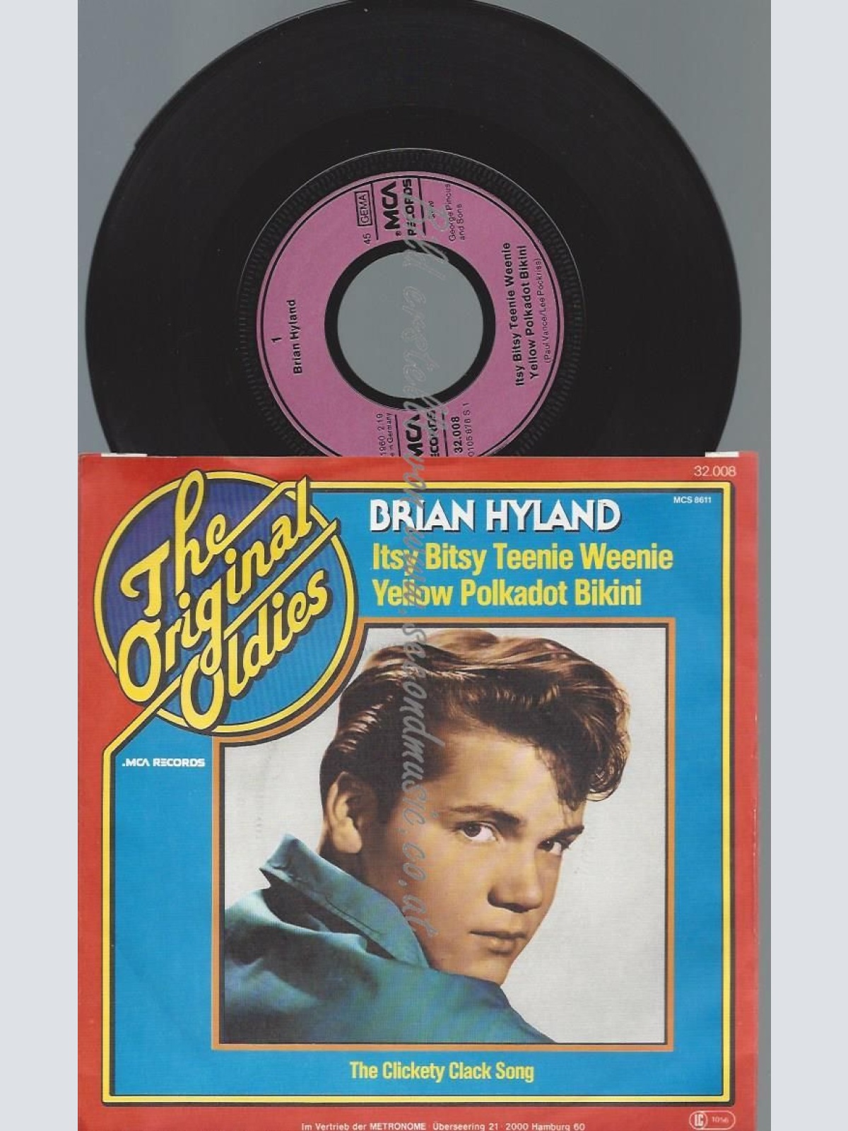 7"  Brian Hyland  Itsy Bitsy, Teenie Weenie Yellow Polkadot Bikini